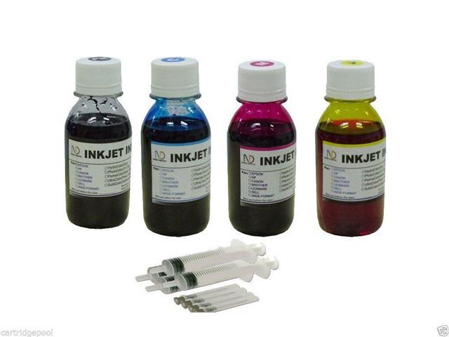 4x4oz Dye Refill Ink for Epson WorkForce WF-2520 WF-2530 WF-2540