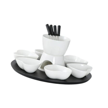 YWJLQH -Chocolate Hotpot  Ice Cream Hotpot and Tray  -Butter Warmer Set  Melting Hotpot White