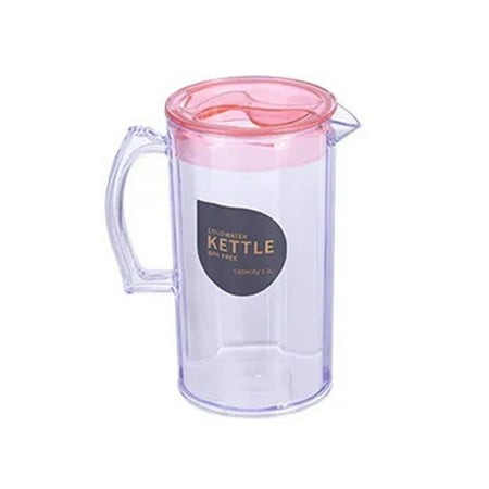 Gallickan 74 Oz Pitcher with Lid  2.2 Quart BPA-FREE Plastic Carafes Mix Drinks Water Jug for Hot/Cold Lemonade Juice Beverage Jar Ice Tea Kettle  Pin