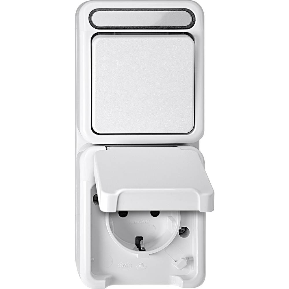 MERTEN MEG3494-8019 Kombi. SCHUKO-Steckdose AQUASTAR