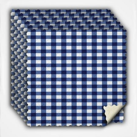 Swedish Dish Cloths  Modern Navy Blue White Buffalo Check Geometric Plaid Kitchen Dish Towels 6 Pack  Absorbent Reusable Dish Cloths for Cleaning Dish