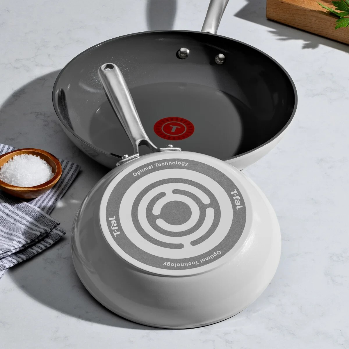 T-fal Ceramic Non-Stick Frypan Set, 3-piece