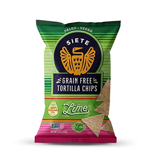 Siete Grain Free Tortilla Chips | Gluten Free Chips | Paleo & Vegan Snacks | Non GMO | Variety Pack, Lime, Sea Salt, Nacho, 5 Ounce (Pack of 6) thumbnail