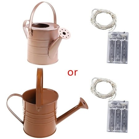 WINDLAND Watering Can LED String Light Pouring Out Starry Fairy Nightlight for Yard Garden for Path Art Lamp Decoration