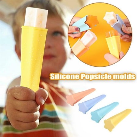 RuiJiao Premium Food Grade Ice Pop Molds - Perfect for Making Homemade Ice Cream  Yogurt  Jelly  and Lollipops - Ideal for Kids and Adults  Easy to Us