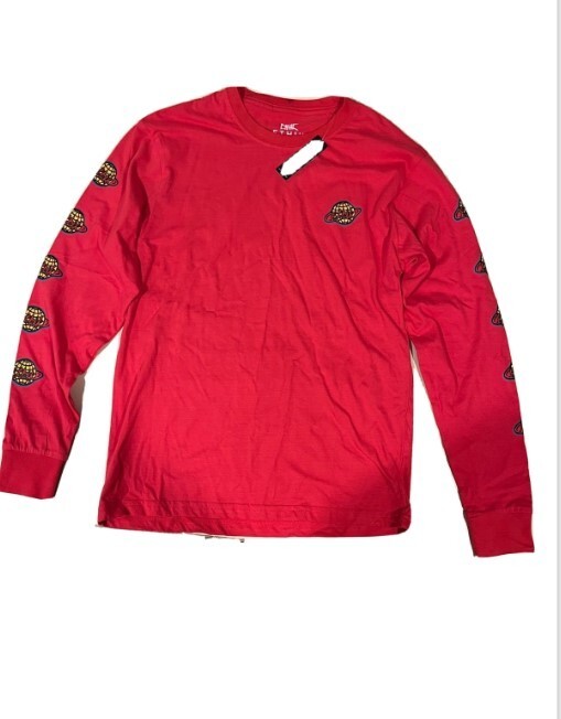 ETHIK WORLDWIDE 100% Cotton Pink Invader Crew Long Sleeve Shirt (5954)