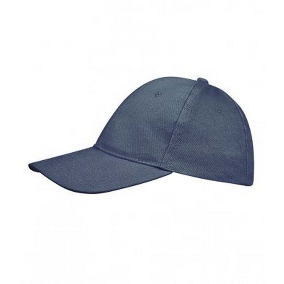 SOLS Unisex Buffalo 6 Panel Baseball Cap (Denim) - Blue Cotton - One Size