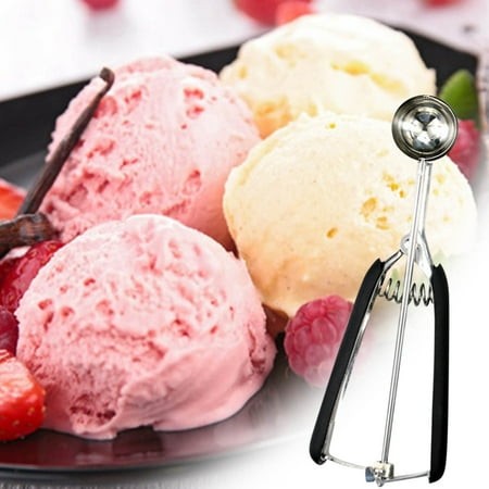 Todaioua Premium Non-Stick Cookie Dough Scoop Set - Perfect for Ice Cream  Baking  and More - Includes Small  Medium & Large Stainless Steel Scoops - 