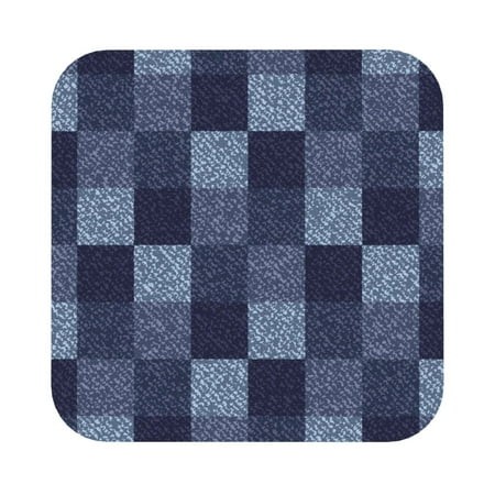 Zeuib Blue Gingham Buffalo Check Print Set of 6 Coasters for Drinks  Glass & Cups Stain Protection  Table Coaster Set Decorative Coffee Cup Coasters H