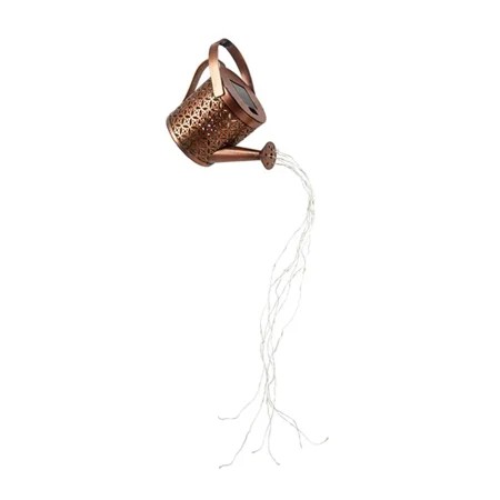 LED Solar Watering Can Light Hanging Kettle Lantern Light Outdoor Waterproof Villa Path Outdoor Lawn Yard Garden Decoration Lamp (Without Bracket)