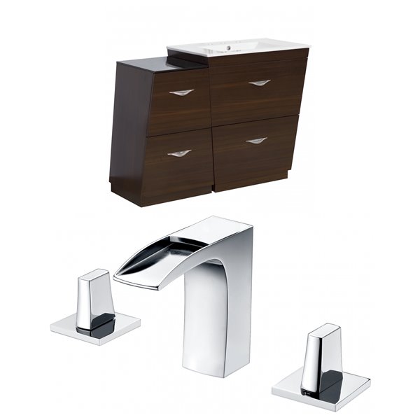 American Imaginations American Imaginations Vee Vanity Set  - Single Sink - 49.5