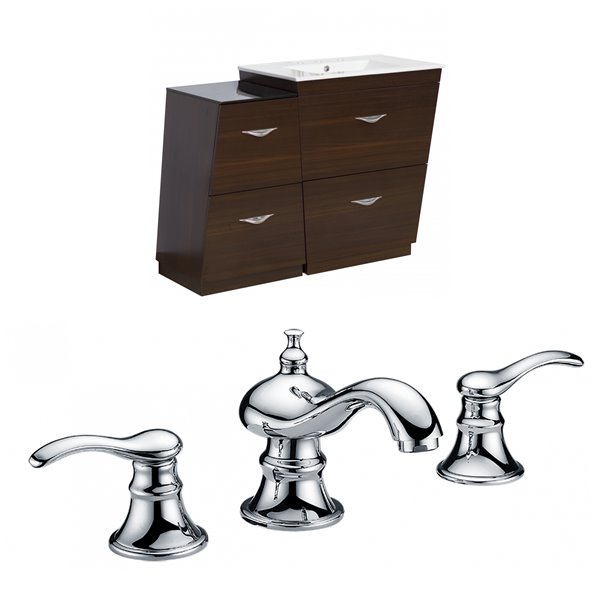 American Imaginations American Imaginations Vee Vanity Set  - Single Sink - 49.5