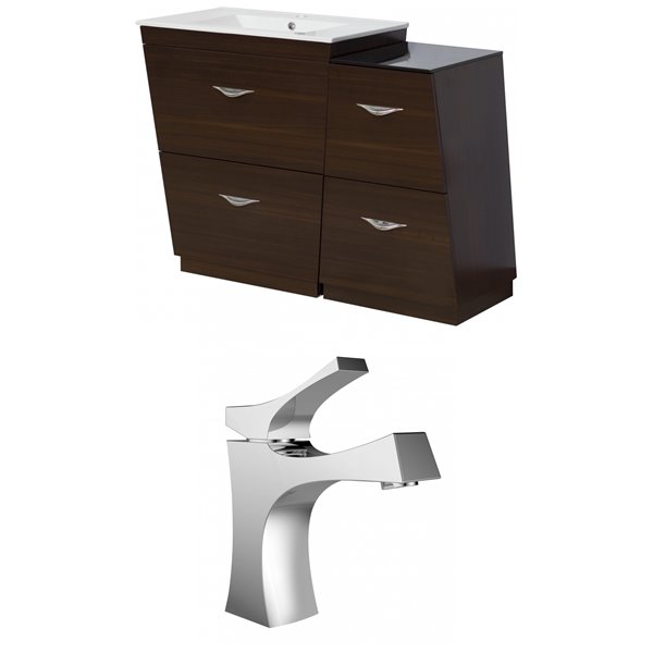 American Imaginations American Imaginations Vee Vanity Set  - Single Sink - 43.25