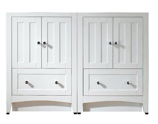 45.5-in. W 18-in. D Modern Plywood-Veneer Vanity Base Set Only in White - American Imaginations AI-17743