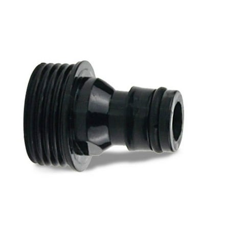 Diluopel Garden Hose Threaded Adaptor 3/4In for Bsp Male Thread 2289 for Water Sprayer Pipes-Black