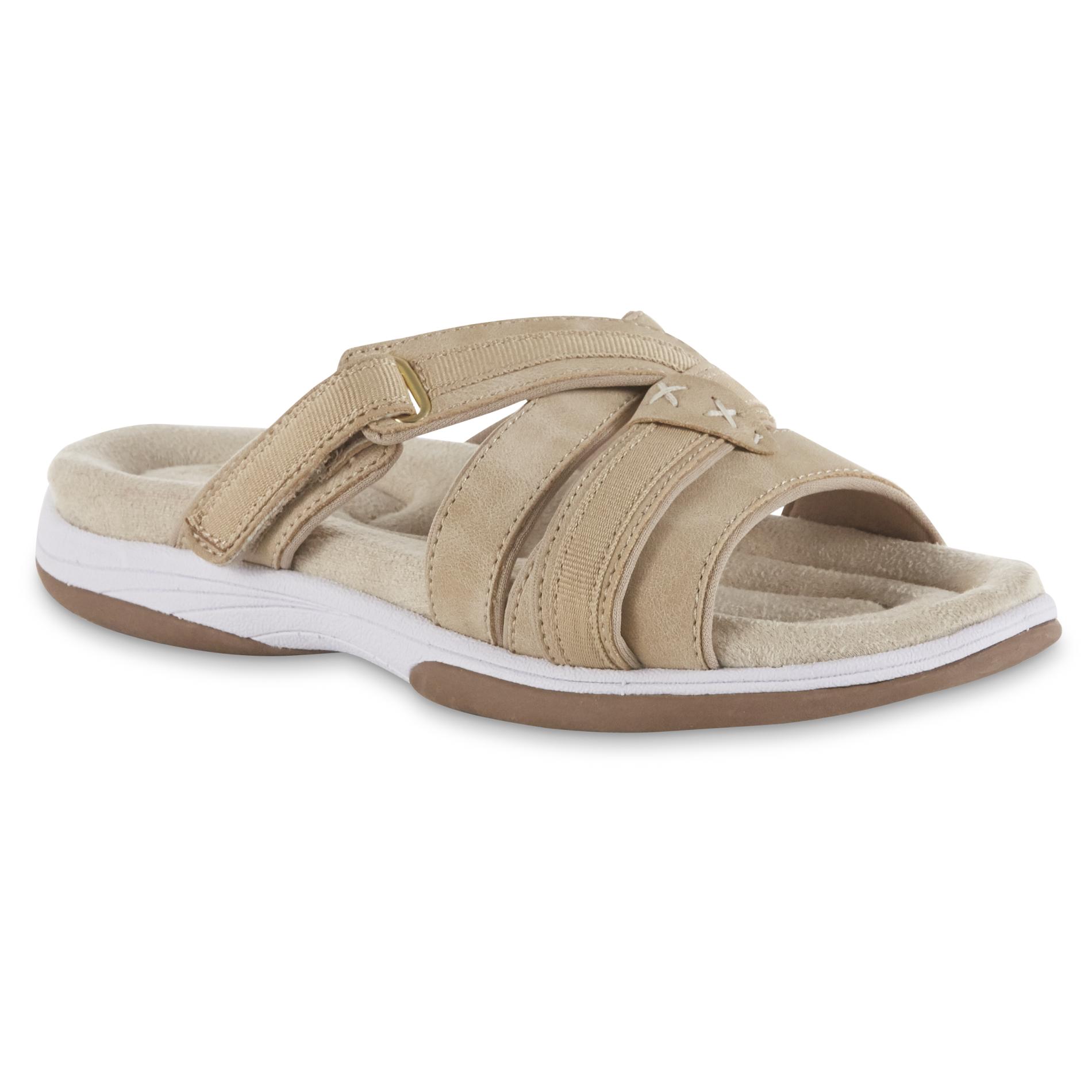Everlast Everlast Women's Kenny Athletic Slide Sandal - Tan, Size: 10, Dark Sand