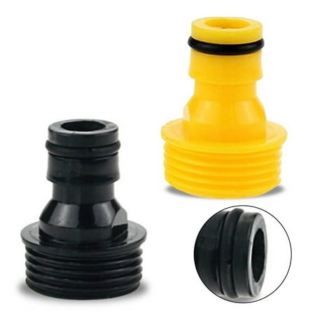 Garden Hose Threaded Adaptor 3/4In for Bsp Male Thread 2289 for Water Sprayer Pipes Yellow Laisenwei