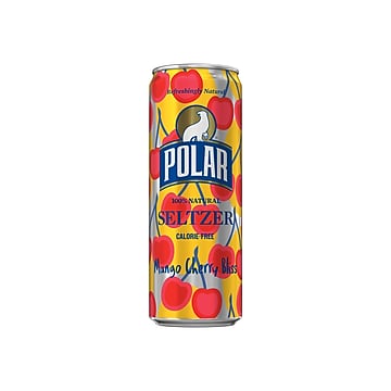 Polar Seltzers Mango Cherry Bliss Flavored Water, 12 Oz., 24/Carton (1001114)