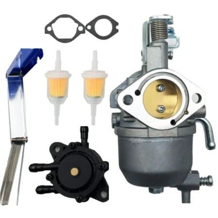 Carburetor Kit with Fuel Pump for 2008-2015 Engines Compatible with 808656 602061 7287 01 Lawn Mower Parts Replacement