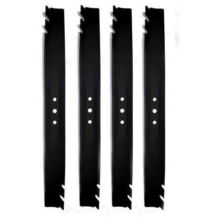 Genuine 4-Pack Mulching Blades 131-4547-03 131454703 (Replaces 108-9764-03) for 22in / 55cm Recycler Lawn Mower Including Newer Units 21472 21465 2146