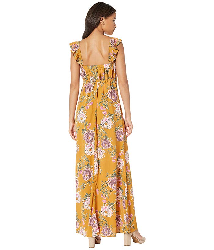 Flynn Skye Bardot Maxi Dress (Golden Hour) Women's Dress thumbnail