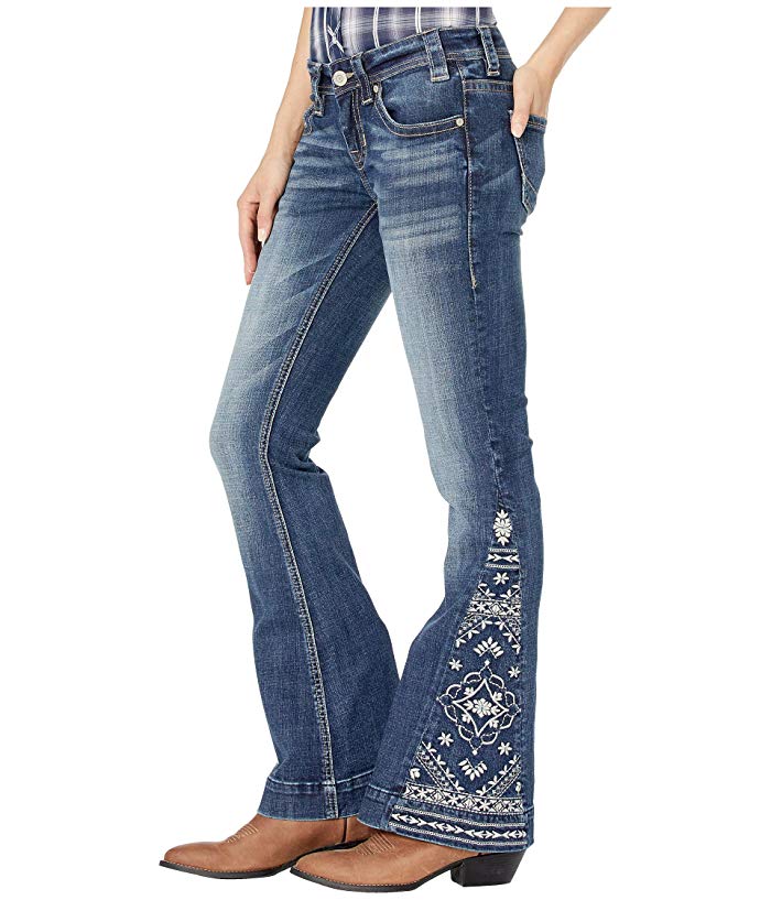Rock and Roll Cowgirl Trousers Jeans in Medium Vintage W8-1021 (Medium Vintage) Women's Jeans thumbnail