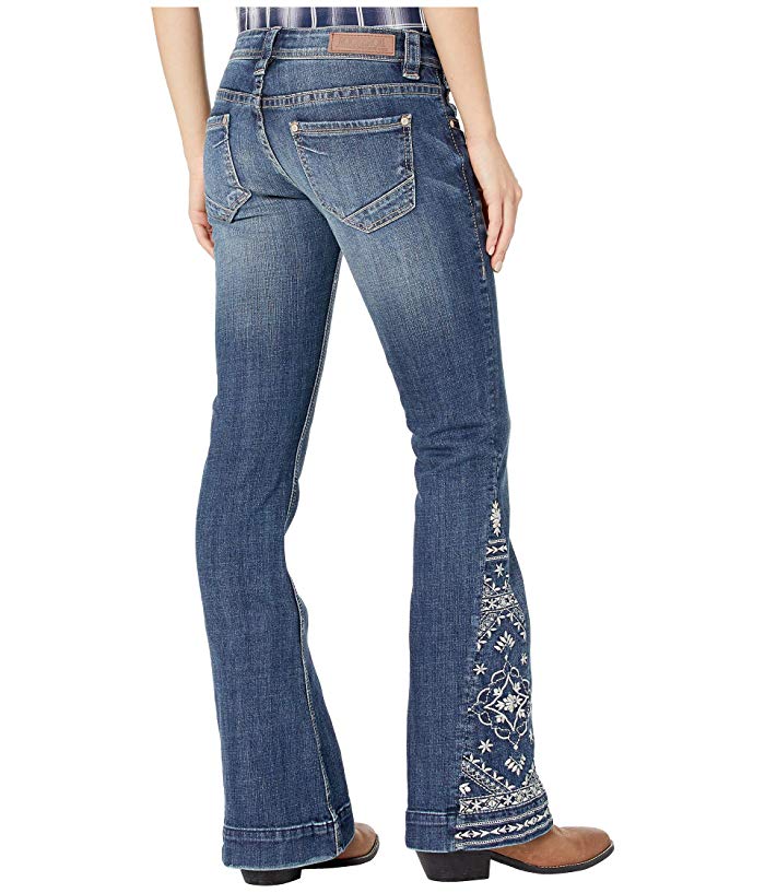 Rock and Roll Cowgirl Trousers Jeans in Medium Vintage W8-1021 (Medium Vintage) Women's Jeans thumbnail
