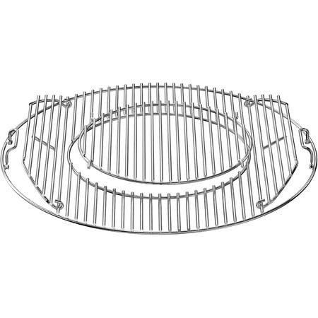 Double-Side Hinged Cooking Grate  Gourmet BBQ System Replacement Grill Grid Compatible with Weber 8835  Performer  22  Charcoal Kettle Grills
