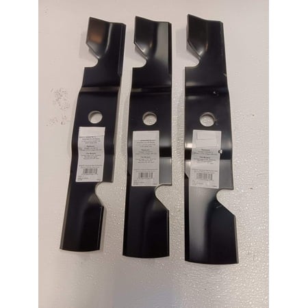 DMEM1873 Set of 3 XHT Exmark 50  Lawn Mower Blades 103-9605 103-9598 103-9601 103-9615