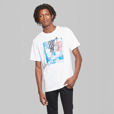 Men's Short Sleeve Knitted Graphic T-Shirt - Original Use White L thumbnail