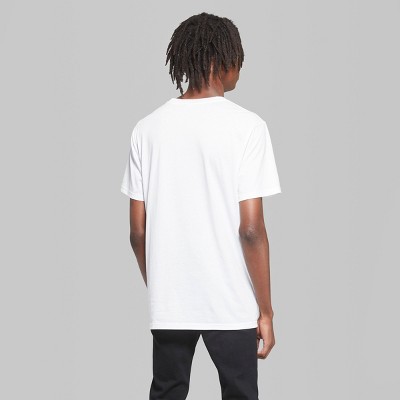 Men's Short Sleeve Knitted Graphic T-Shirt - Original Use White L thumbnail