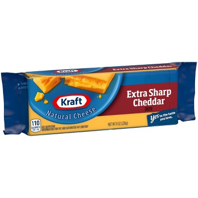 Kraft Natural Extra Sharp Cheddar Cheese Chunk - 8oz thumbnail