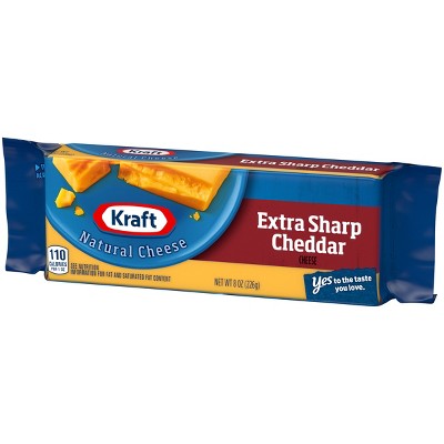 Kraft Natural Extra Sharp Cheddar Cheese Chunk - 8oz thumbnail