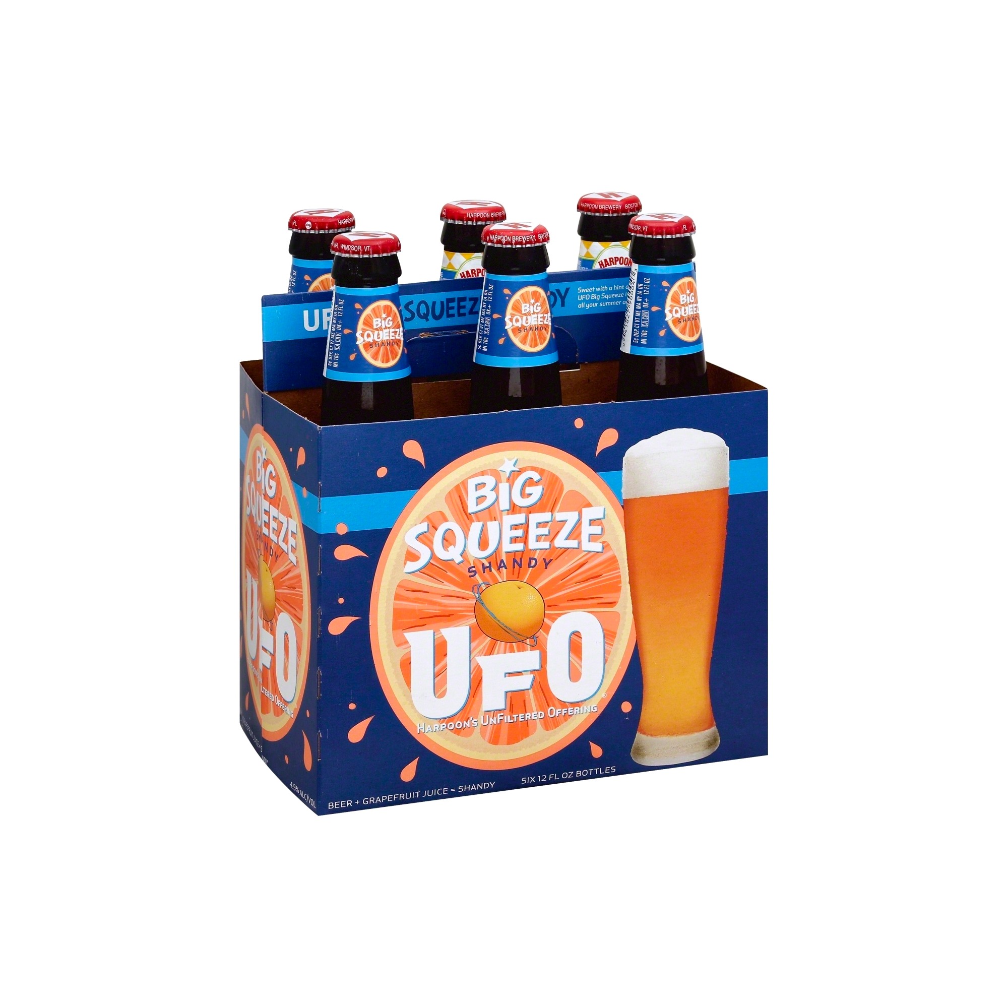 Harpoon UFO Big Squeeze Shandy Beer - 6pk/12 Fl Oz Cans thumbnail