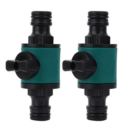 Quick Repair & Joint Fittings for Watering Ease 2-Pack Dual-Path Garden Hose Nipple Connectors