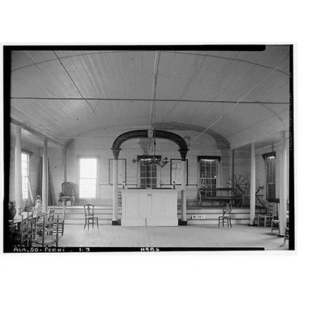 Historic Print  Masonic Hall  U.S. Highway 84 (moved from AL  Claiborne)  Perdue Hill  Monroe County  AL - 3  16  X 20