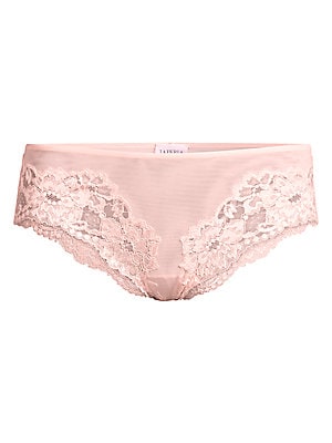 La Perla Women's Tres Souple Lace Brief - Rose - Size Medium