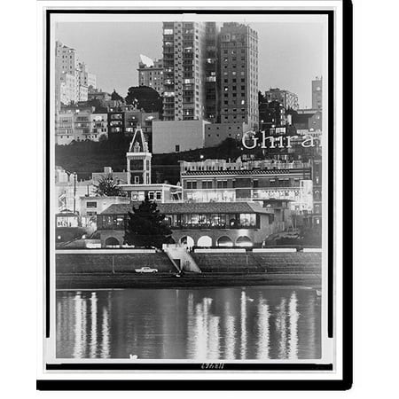 Historic Print  [Partial View of Ghirardelli Square Overlooking San Francisco S Aquatic Park Lagoon]  16  X 20
