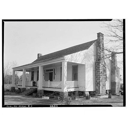 Historic Print  Old Frame House  U.S. Highway 84 (State Highway 12)  Perdue Hill  Monroe County  AL  16  X 20