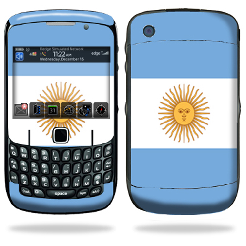 Skin Decal Wrap Compatible with Blackberry Curve 8500 8520 8530 Argentina Flag