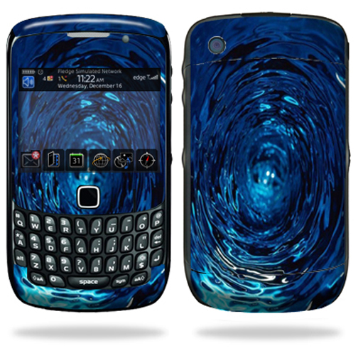 Skin Decal Wrap Compatible with Blackberry Curve 8500 8520 8530 Blue Vortex