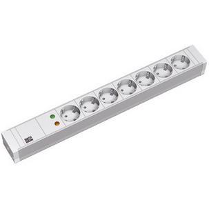 Bachmann 7x Schuko, 2m Power Extension 7 AC Outlet(s) Grey