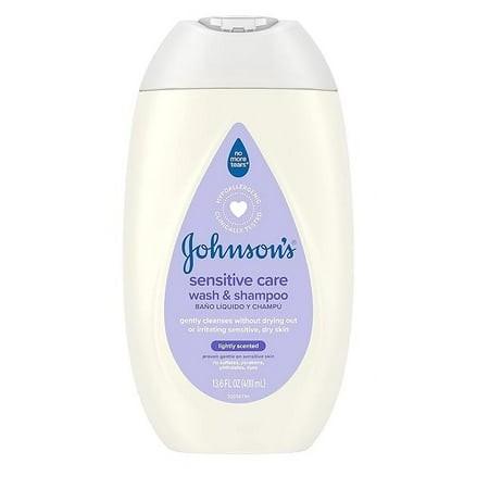 Johnson S Baby Sensitive Care Baby Body Wash & Shampoo  Daily Moisturizing 2-in-1 Baby Wash & Shampoo to Gently Cleanse Dry  Sensitive Skin  Lightly S