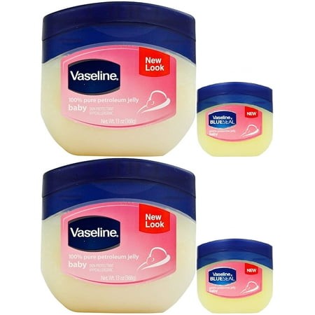 Vaseline Baby 100% Pure Petroleum Jelly  13 Ounce [with Bonus 1.7 Ounce] (Pack of 2)