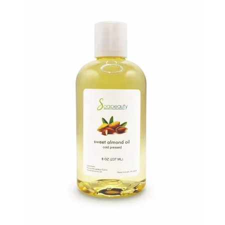 100% Pure Natural Carrier Oils Cold Pressed Refined Unrefined (Almond Oil (Sweet)8 Oz)