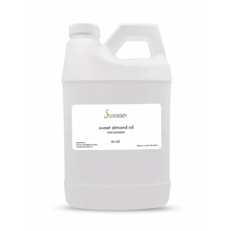 Sweet Almond Oil Carrier Cold Pressed Refined Natural 100% Pure 64 Oz