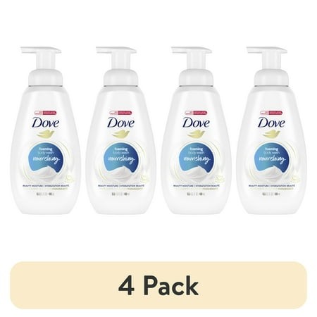 (4 Pack) Dove Body Wash for Women Instant Foaming Nourishing Deep Moisture All Skin  13.5 Oz