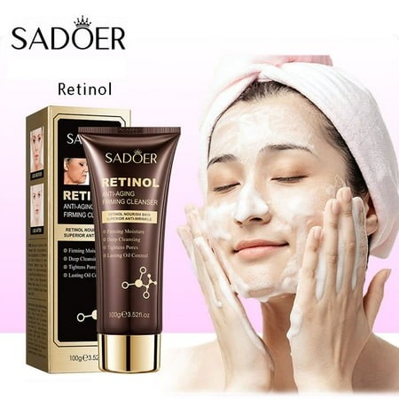 Xaoyunyn Retinol Resisatnt Aging Gentle Face Wash Cleanser 3.52 Oz with Deep Cleansing Soothing and Moisturizing for Sensitive Skin Repair Beautiful L