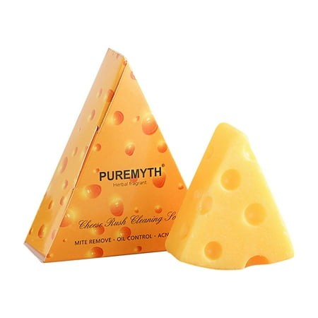 Xaoyunyn Hydrating Cheese Soap for Sensitive Skin 2.6oz and Body Cleanser with Oil Control and Moisturizing Benefits for All Ages Suit Gift Set