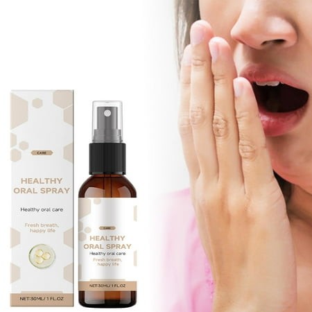 Qaailabf Oral Spray | Fresh Breath Refreshing Spray | Propolis-Infused Formula | Neutralizes Bad Breath | Soothes Oral Discomfort | Portable Travel-Fr